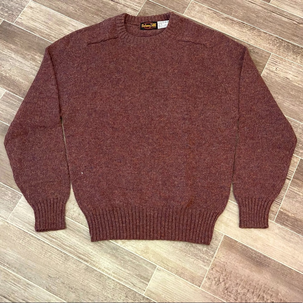 Vintage Botany 500 Wool Sweater L Maroon